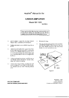Heathkit SB-1000-Linear-amplifier - Manual - Schematics 